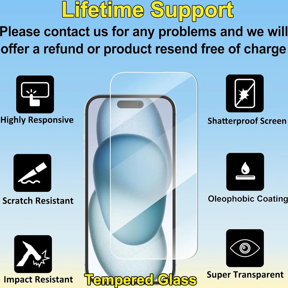 Titan Shield - 9H Tempered Glass Screen Protector for iPhone