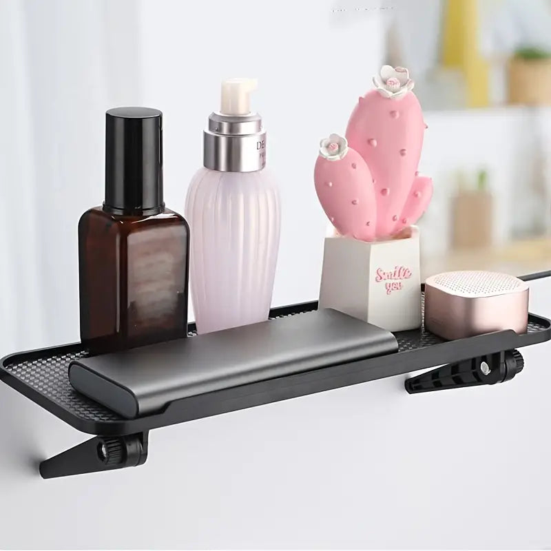 TV and Computer Monitor Stand, Office Desk Storage Shelf