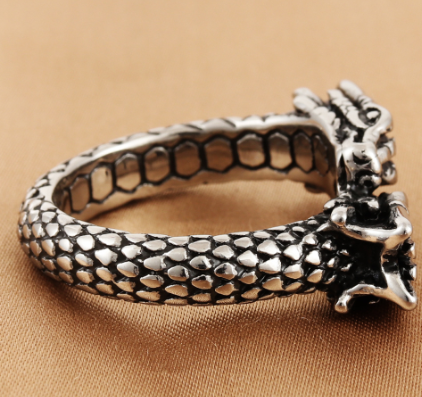 Dragon Ring - Titanium Steel