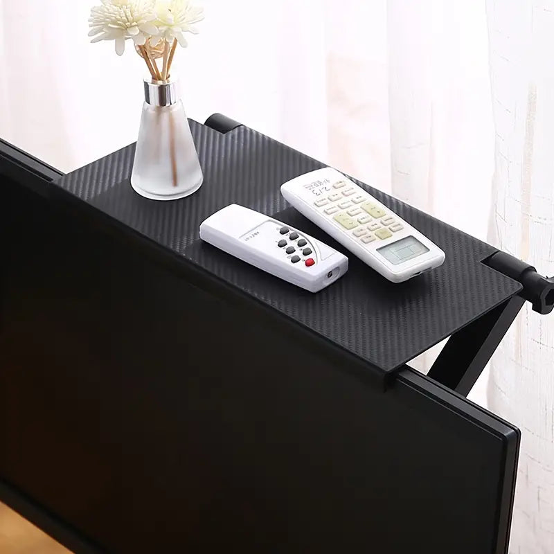 TV and Computer Monitor Stand, Office Desk Storage Shelf