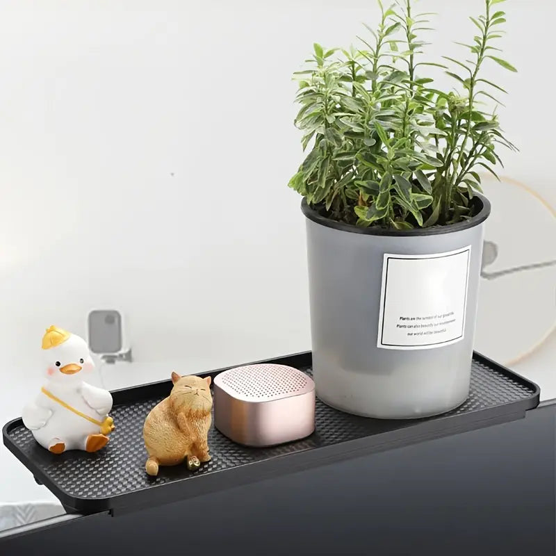 TV and Computer Monitor Stand, Office Desk Storage Shelf